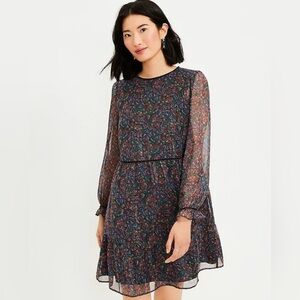 CottageCore Loft Sheer and Shimmer Swing Dress NWT